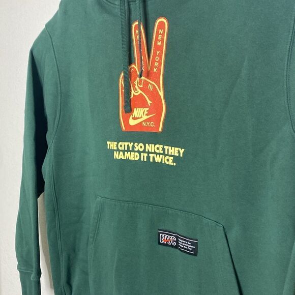 NIKE Men’s Green Pullover Hoodie Size XL - Picture 2 of 4